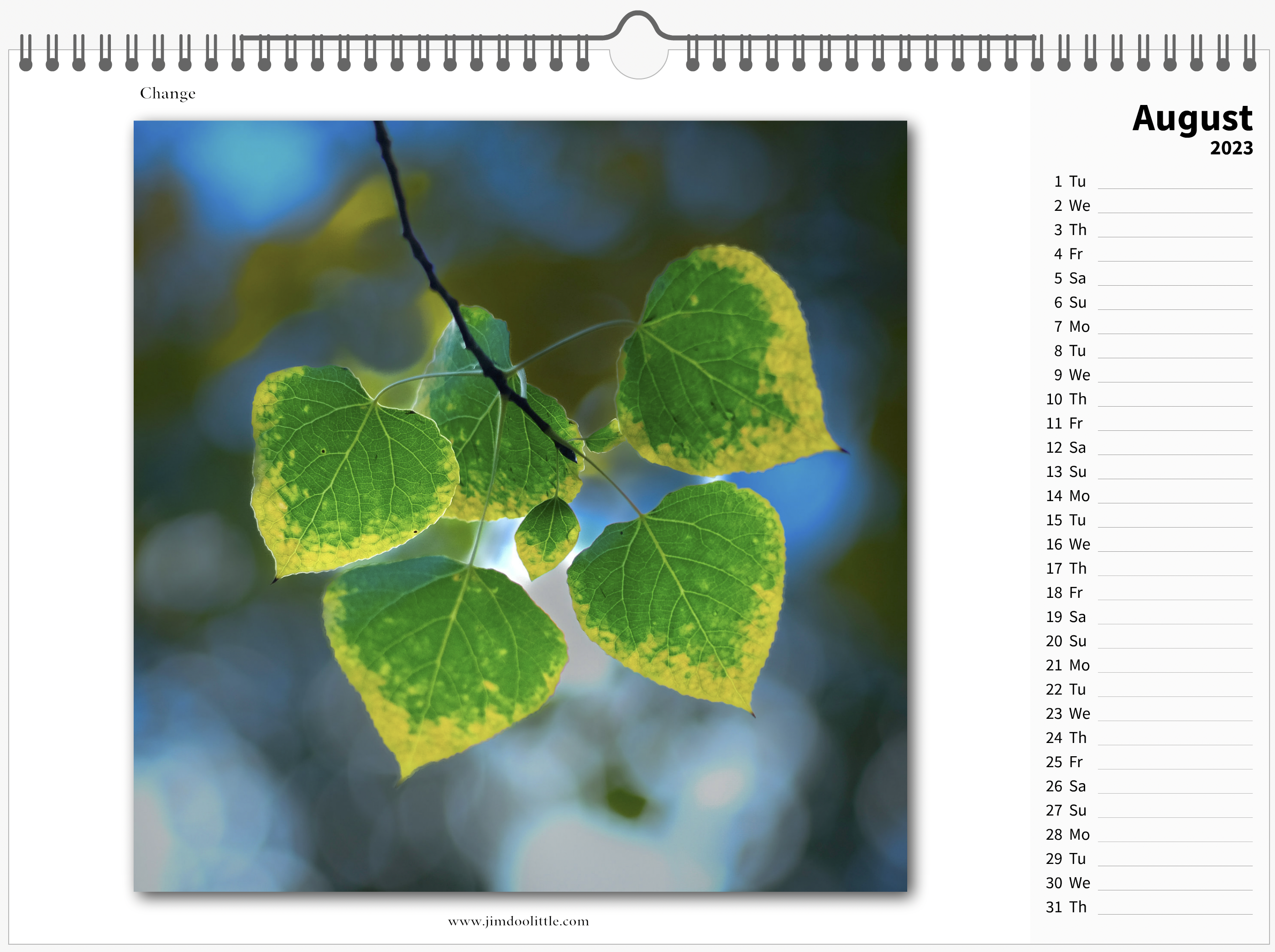 Landscape Photography 2023 Calendar